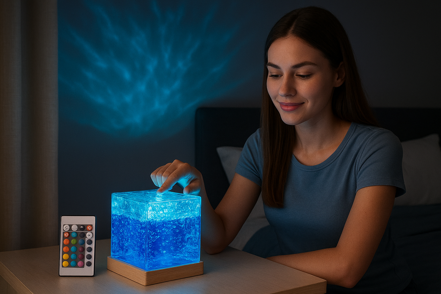 🌊 DreamWave™ – A Sea of Calm in Every Glow Ocean Wave Projector Night Lamp