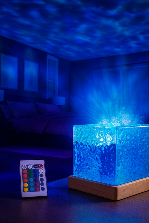 🌊 DreamWave™ – A Sea of Calm in Every Glow Ocean Wave Projector Night Lamp